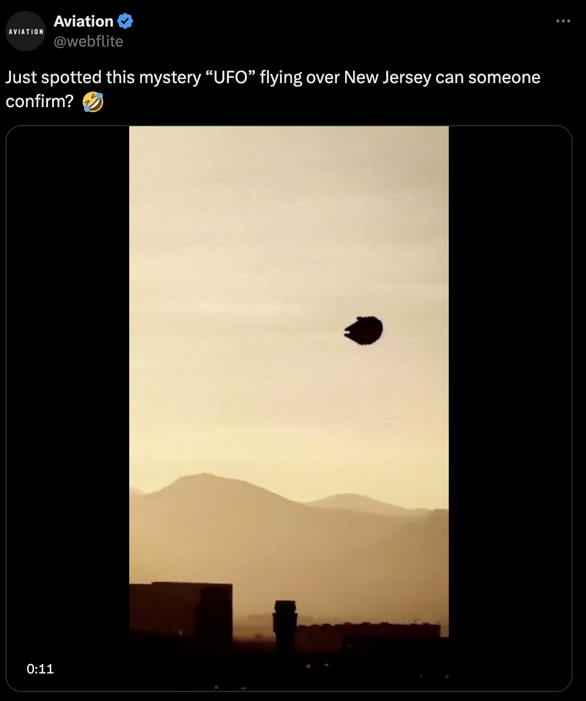 screenshot - Aviation Aviation Just spotted this mystery "Ufo flying over New Jersey can someone confirm?